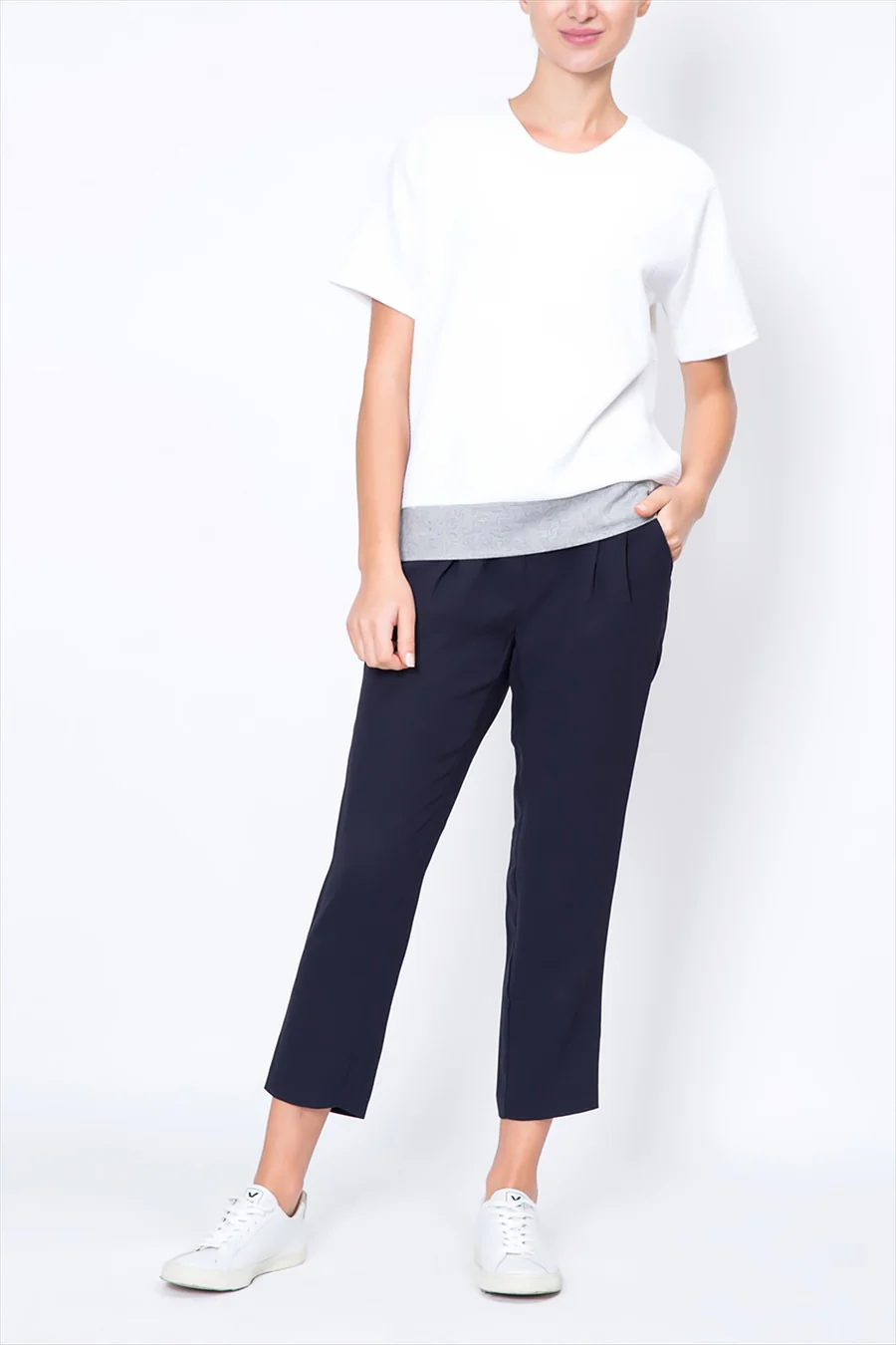 Contrast Panel T-shirt - Image 3