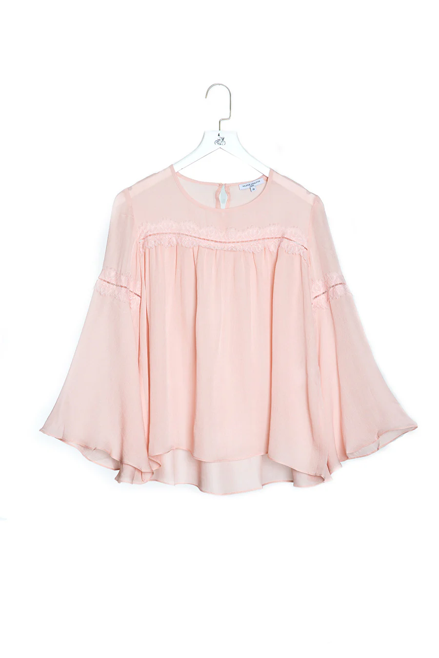 Crepe Top with Lace Trimming - Image 5