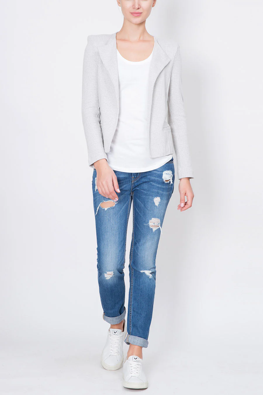 Enlarged Lapel Pattern Jacket - Image 3