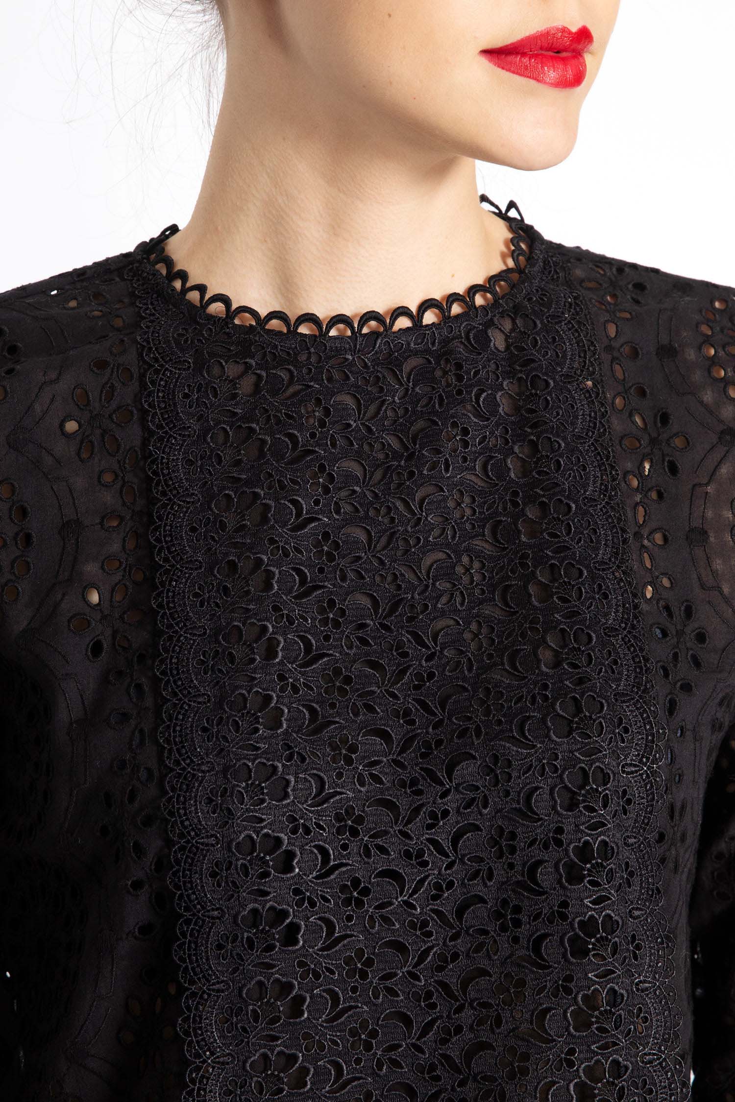 Lace Wide Blouse - Image 3