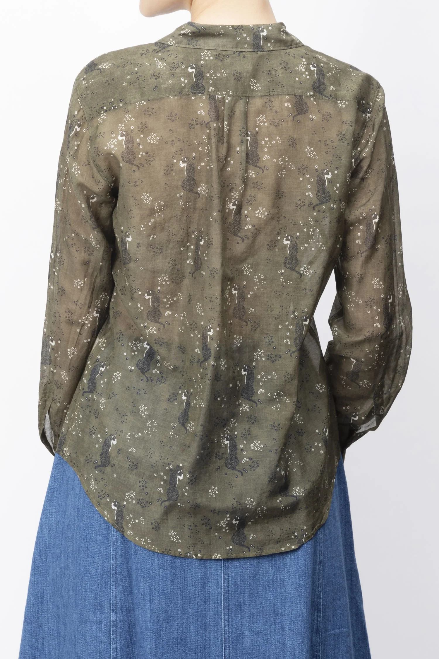 Leopard Printed Classic Shirt - Image 3