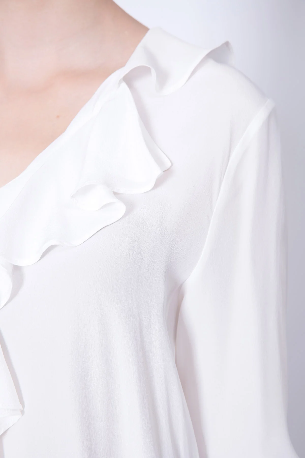 Ruffled Silk Top - Image 4