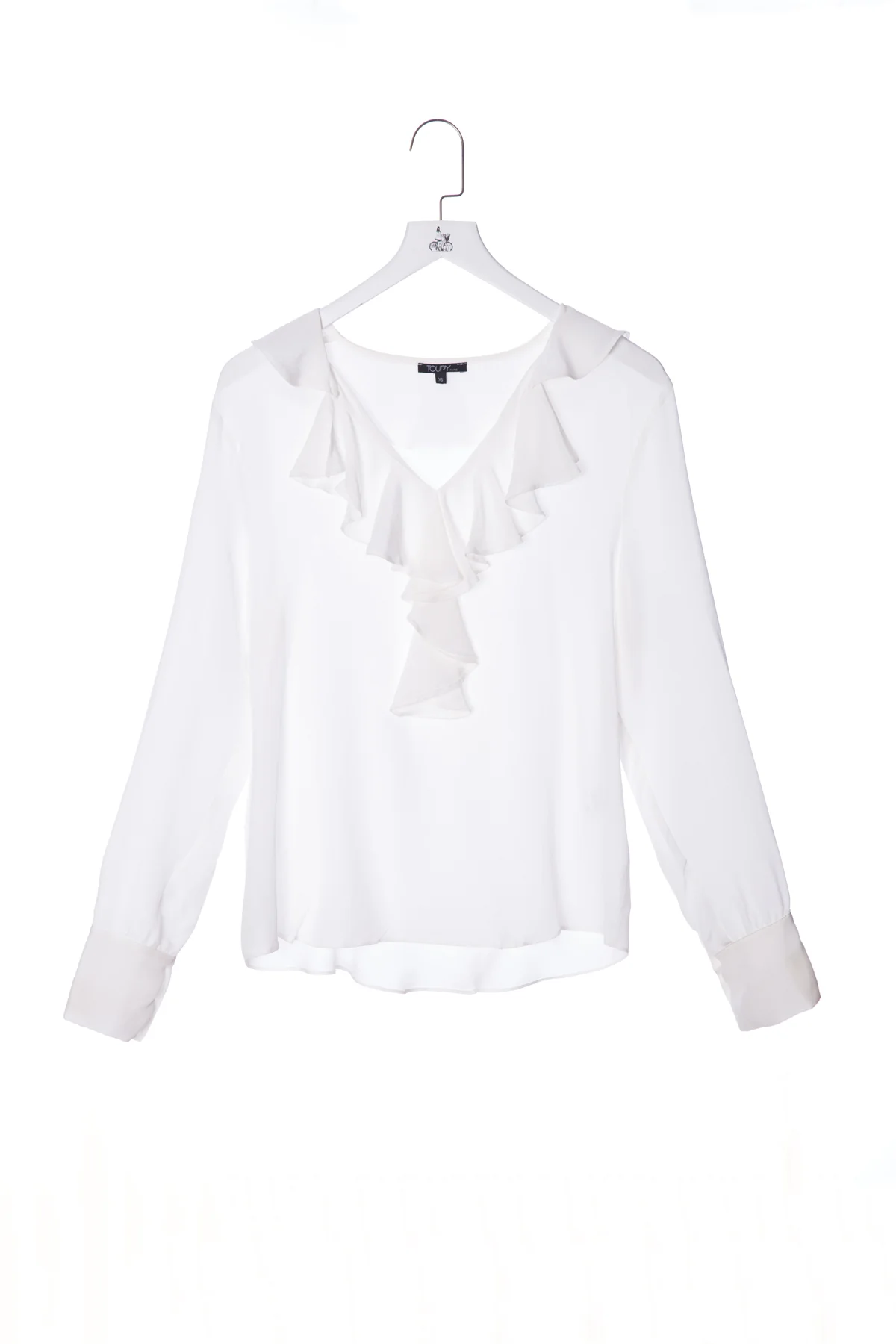 Ruffled Silk Top - Image 5