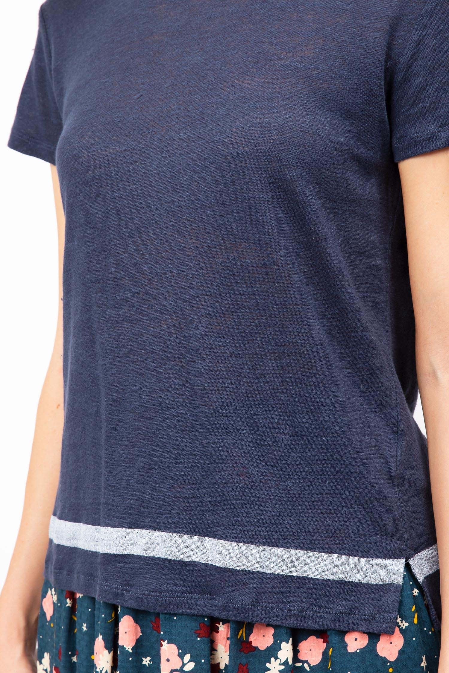 Striped Linen T-shirt - Image 3