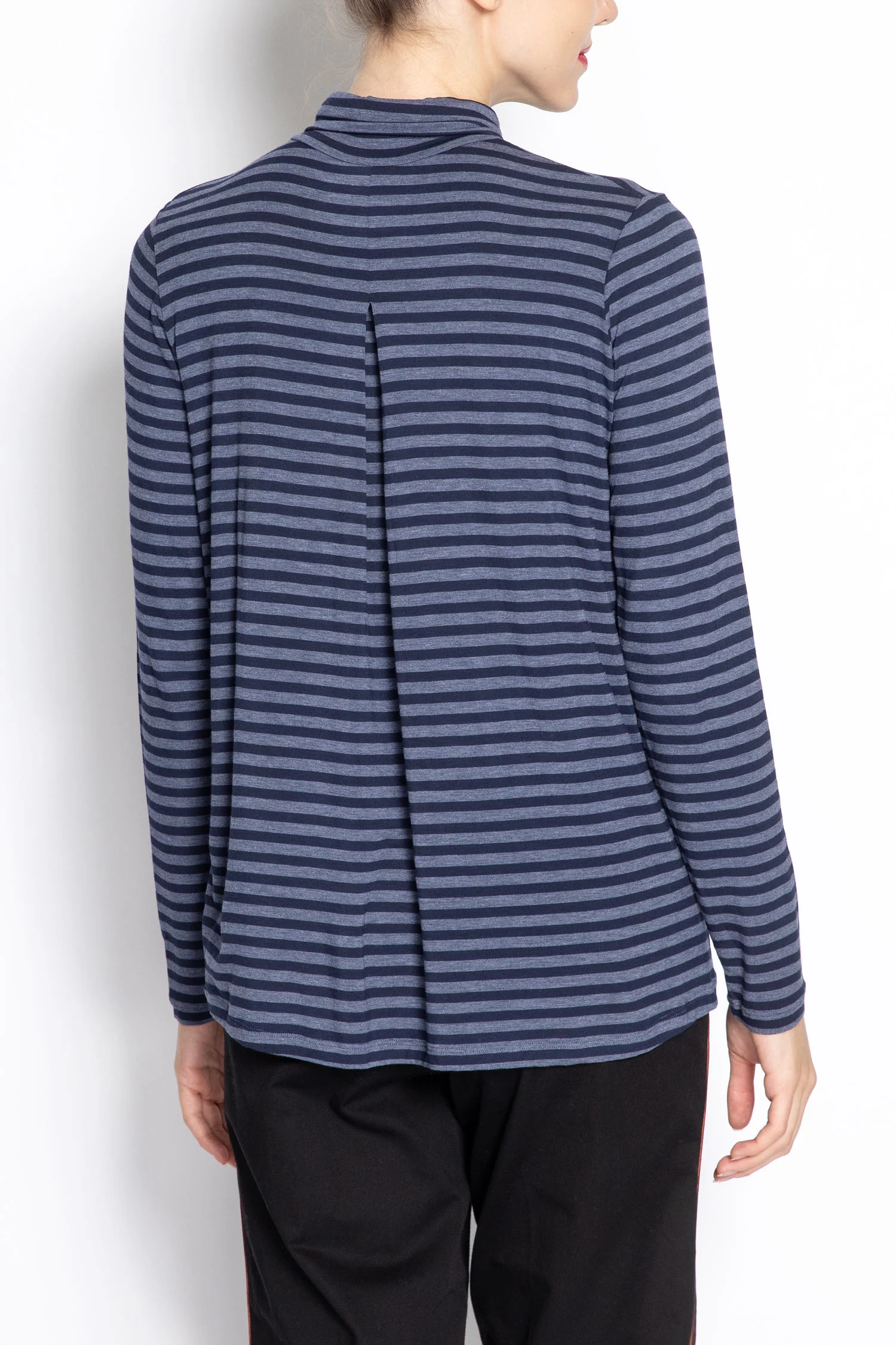 Turtleneck Striped Pullover - Image 3