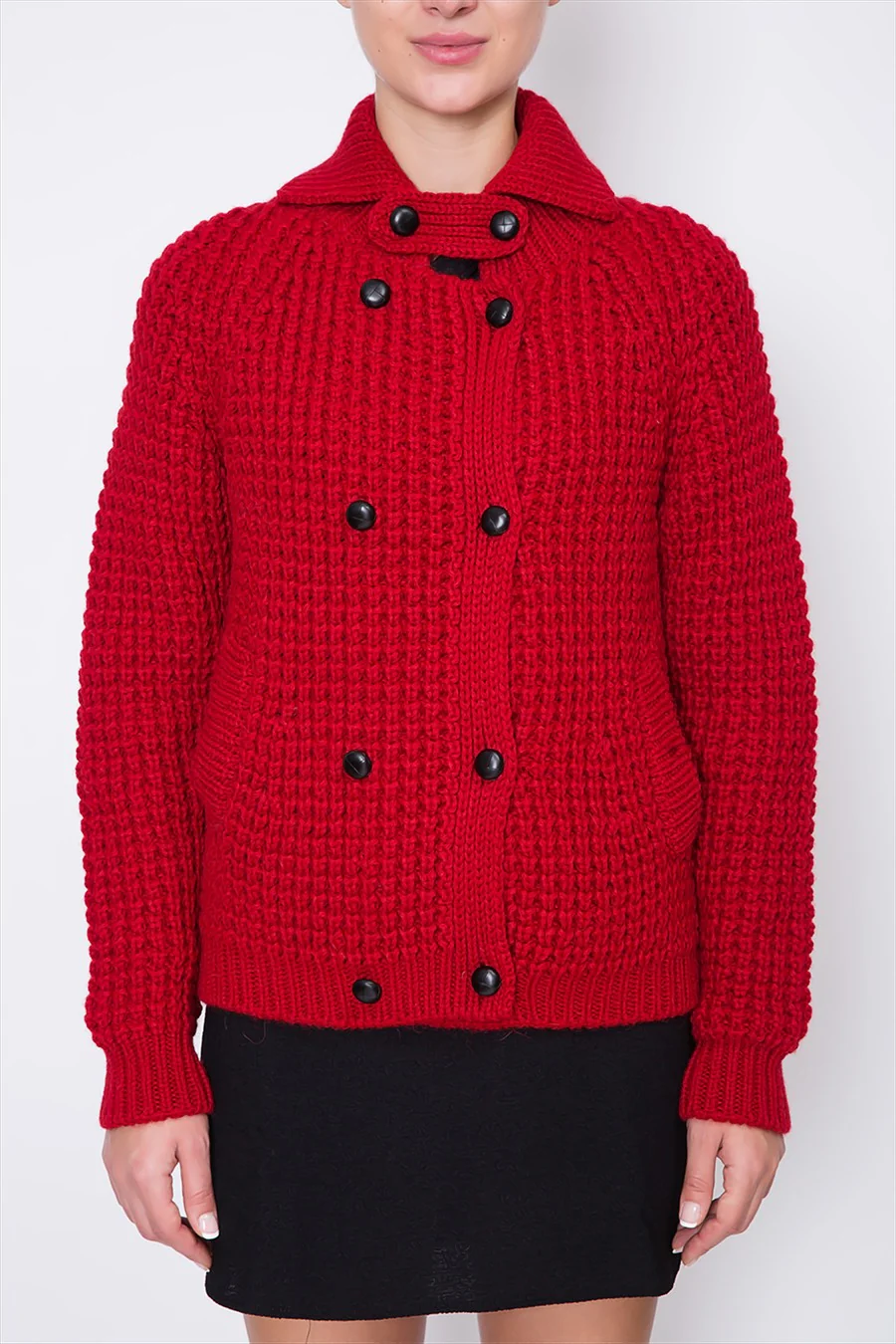 Waffle Knit Cardigan - Image 3